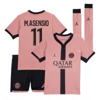 Paris Saint-Germain Marco Asensio #11 Replica Third Minikit 2024-25 Short Sleeve (+ pants)